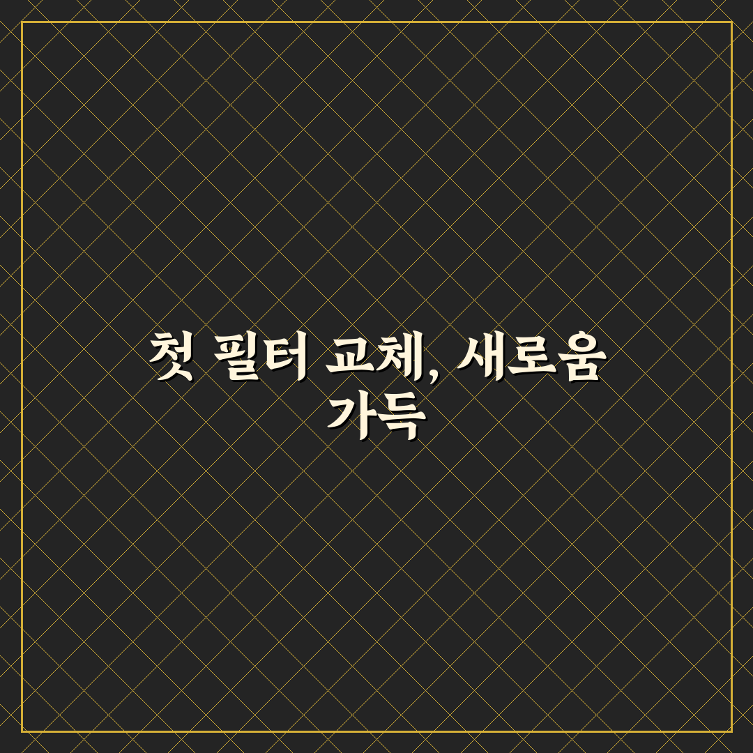 미세먼지 필터 교체 주기와 직접 써본 후기