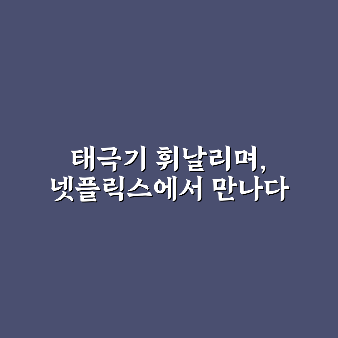 태극기 휘날리며 넷플릭스 감상 기준과 비교 분석 가이드