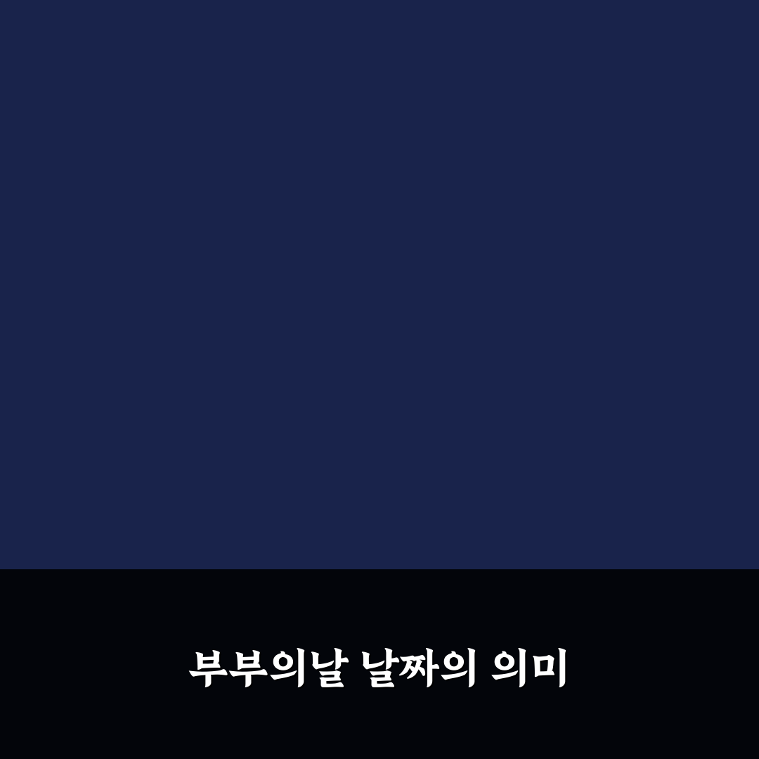 부부의날 날짜 기준과 의미 분석 총정리