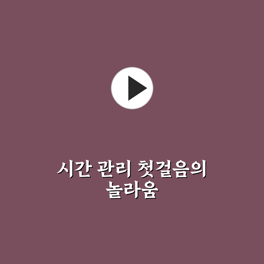 직장인 업무 시간 관리 노하우를 직접 써본 후기