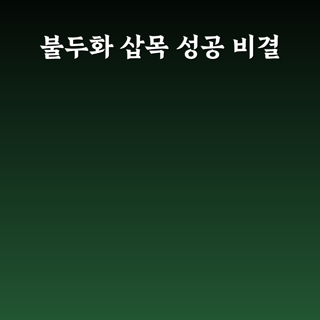 불두화 삽목 성공률 비교와 5가지 필수 관리 기준