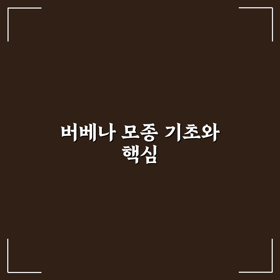 버베나 모종 심기와 관리 꿀팁 쉽게 알려드려요