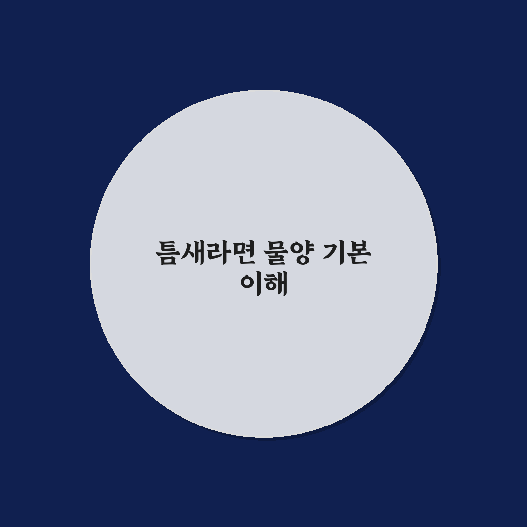 틈새라면 2개 물양 조절 방법과 꿀팁 알려드려요