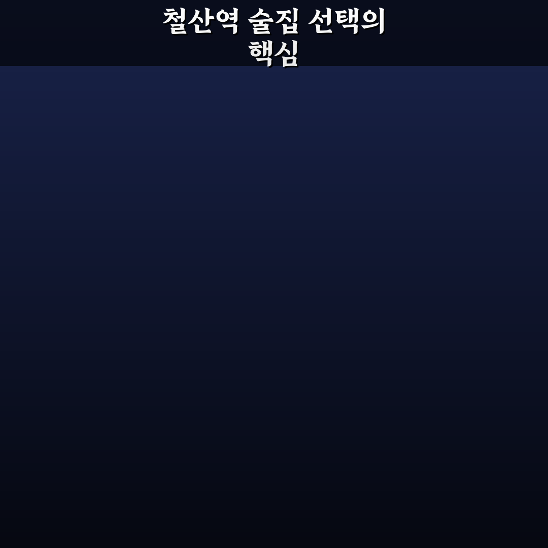철산역 술집 초보자도 쉽게 알아보는 추천 장소 정리