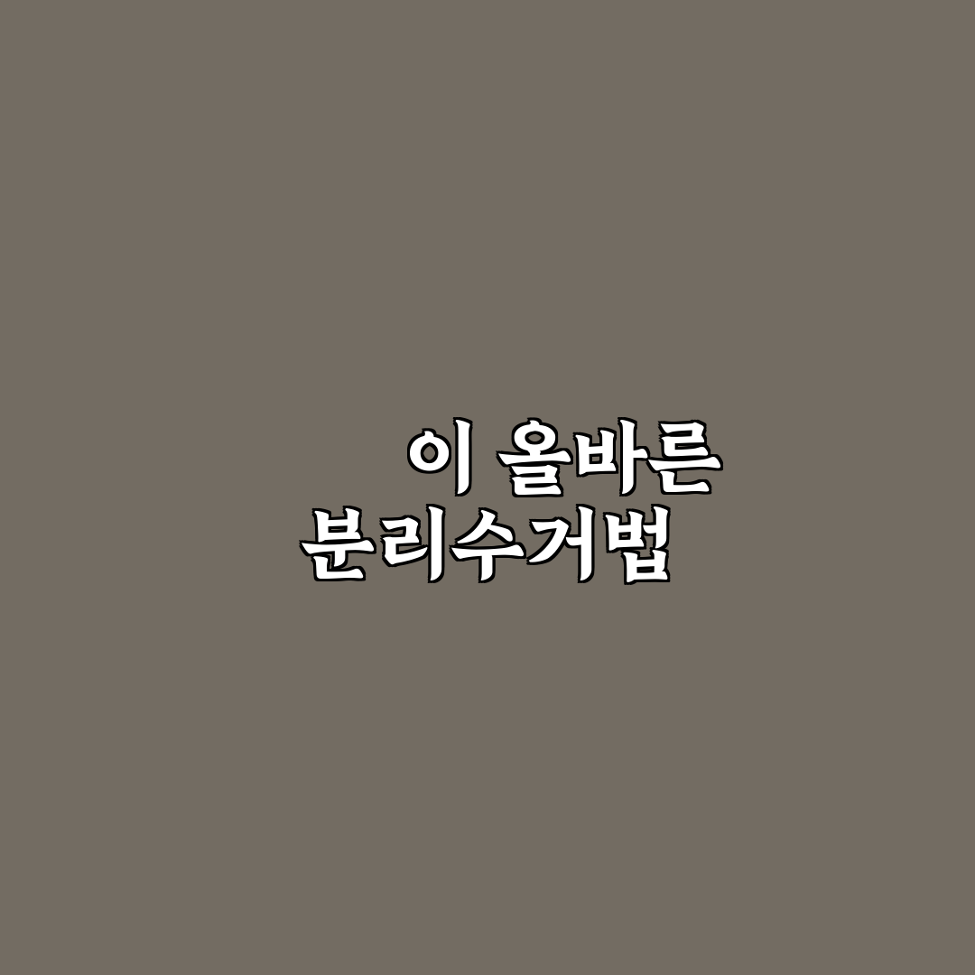 뾱뾱이 분리수거 가이드와 재활용 체크포인트 분석
