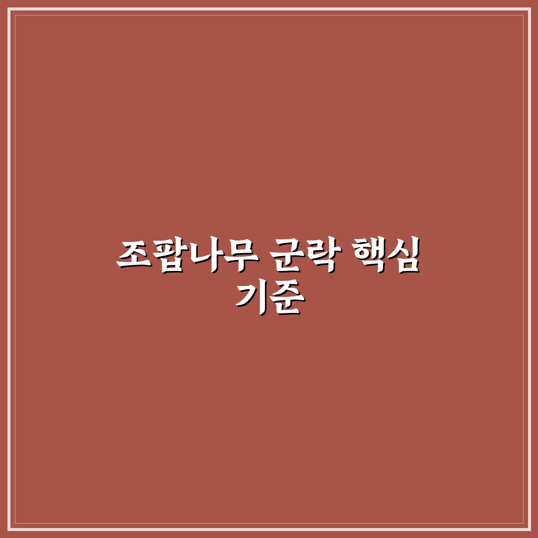 조팝나무 군락지 생태 특성별 5가지 비교 및 분석