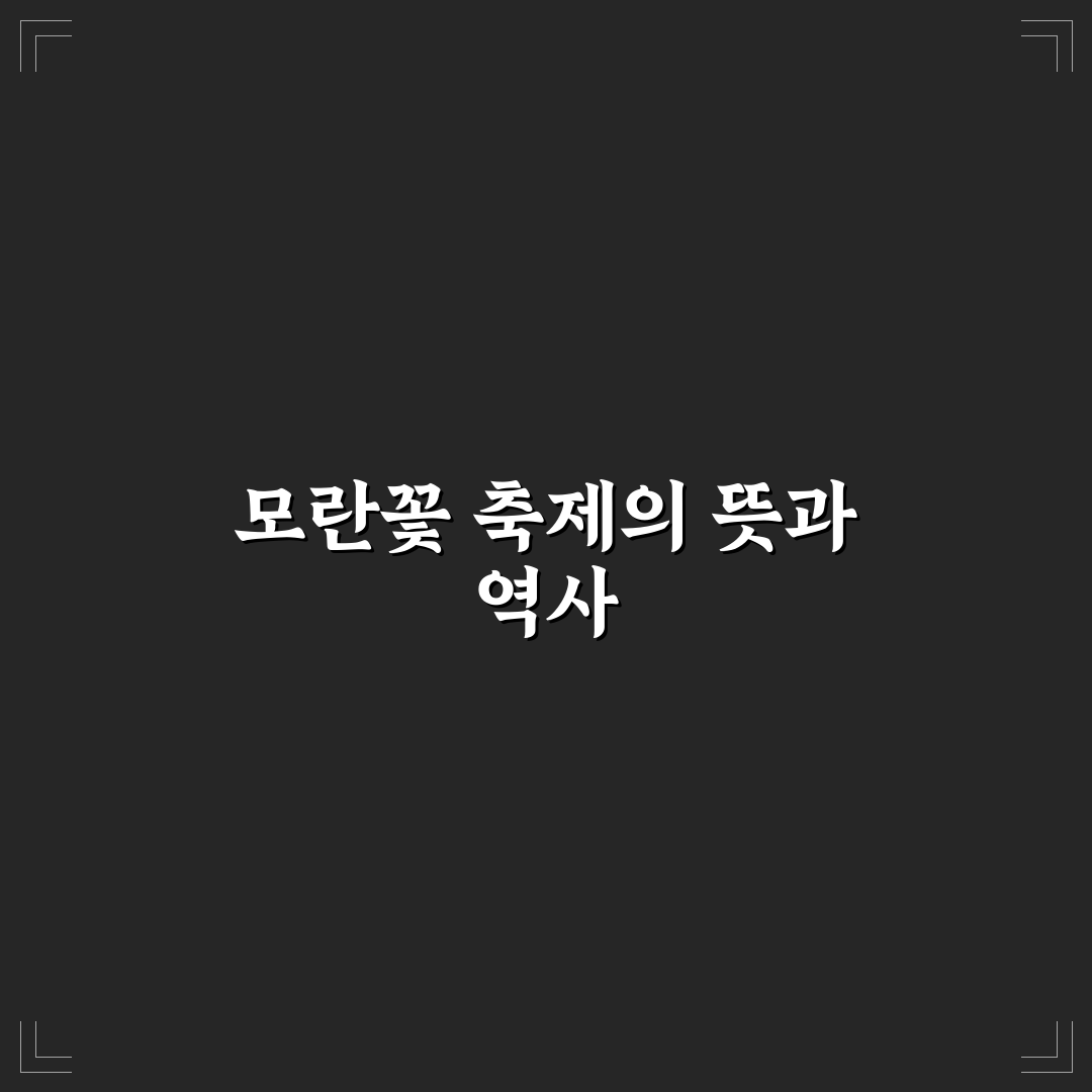 모란꽃 축제 비교와 분석을 통한 방문 가이드 5가지 체크포인트