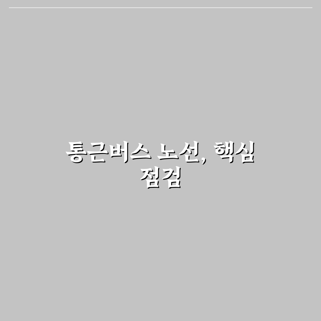 sk하이닉스 통근버스 노선도 분석과 주요 경로 비교 가이드