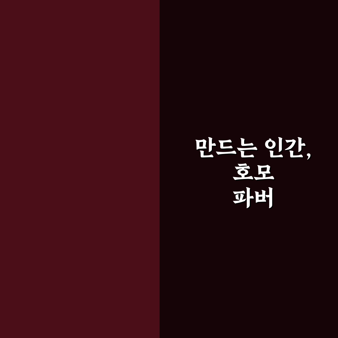 호모 파버 개념과 특징 쉽게 이해하는 방법 정리