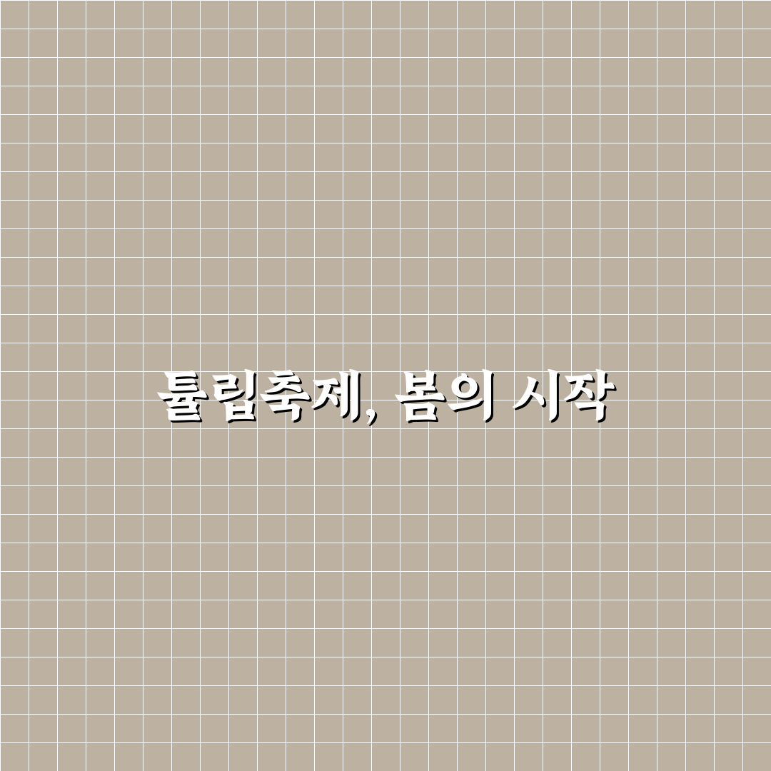 이월드 튤립축제 기간별 특징과 방문 체크포인트 분석