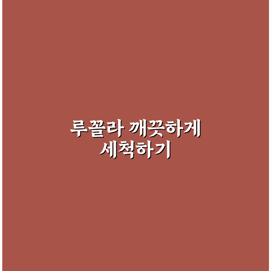 루꼴라 씻는법 5가지 기준과 청결 체크포인트 총정리