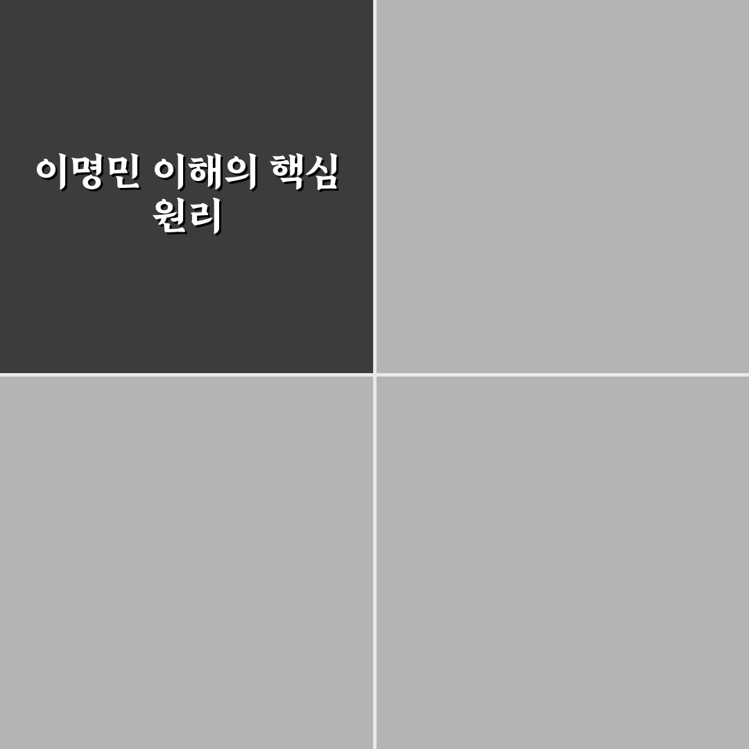 이명민 비교와 분석을 통한 5가지 주요 기준 총정리