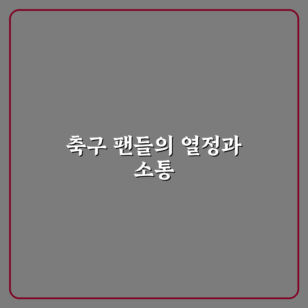 축구 커뮤니티 활성화 기준과 참여 방식 비교 분석