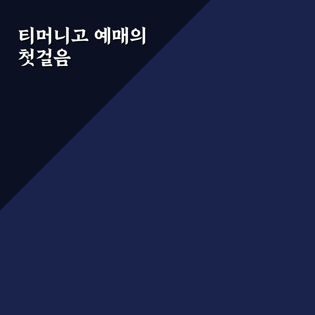 티머니고 예매 오픈 시 체크포인트와 이용 가이드 총정리