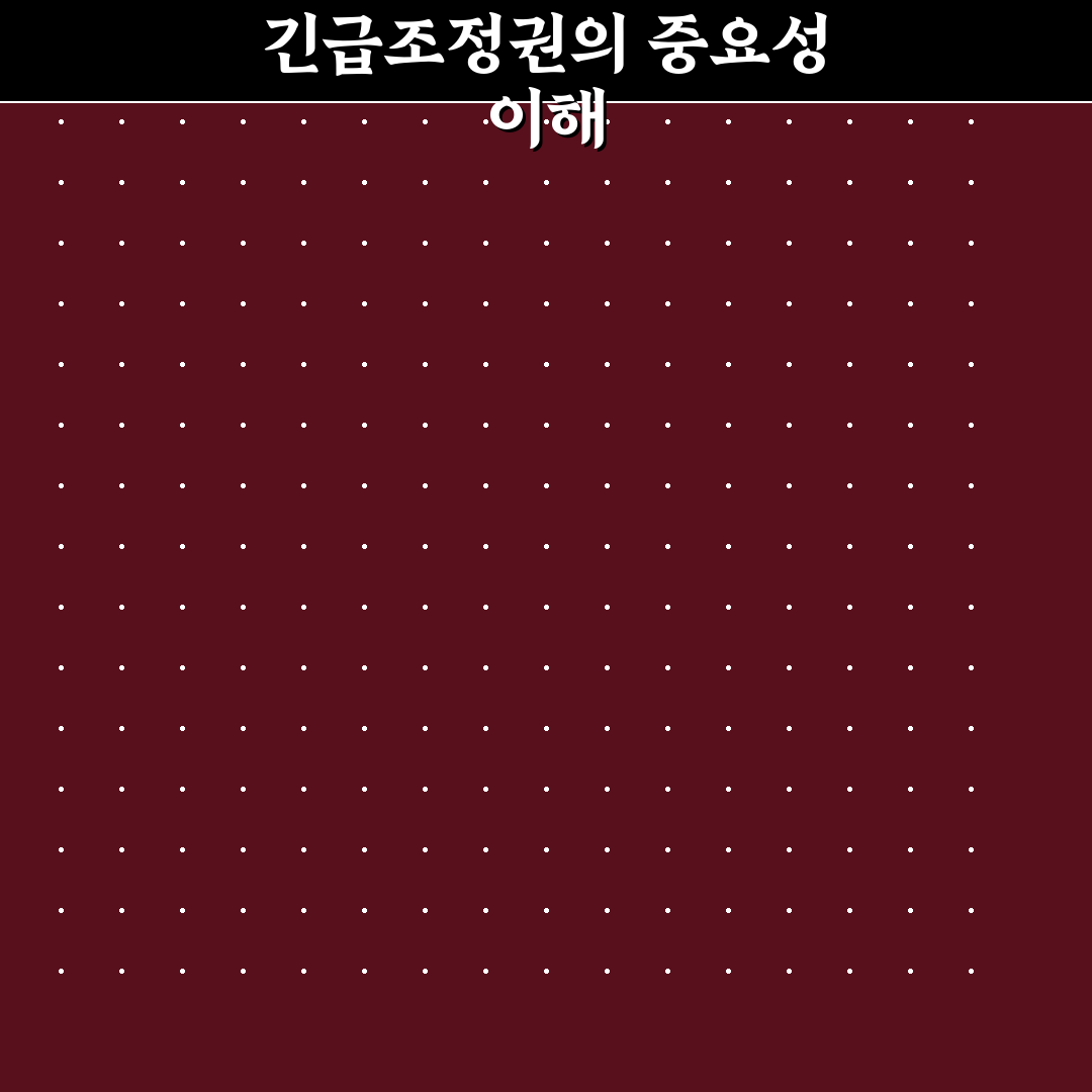 긴급조정권 발동 쉽게 이해하는 원리와 활용법 정리