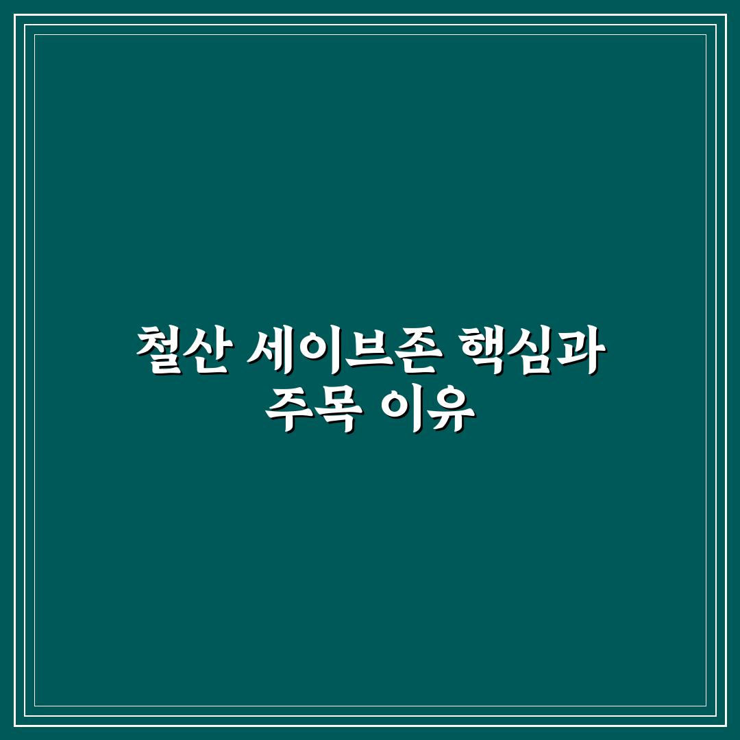 철산 세이브존 비교와 분석을 통한 방문 전 체크포인트