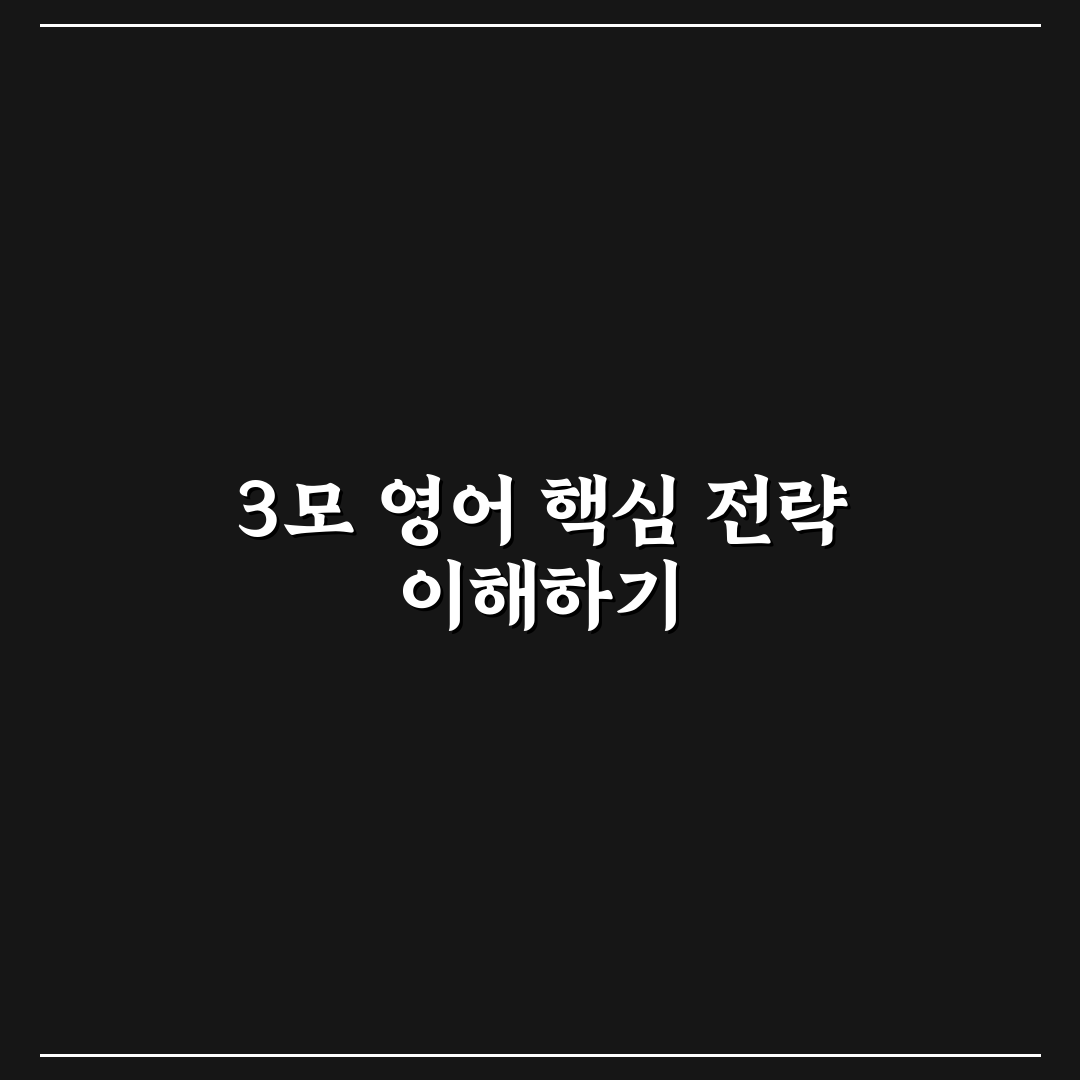 고3 3모 영어 답지 비교와 오답 유형 분석 총정리
