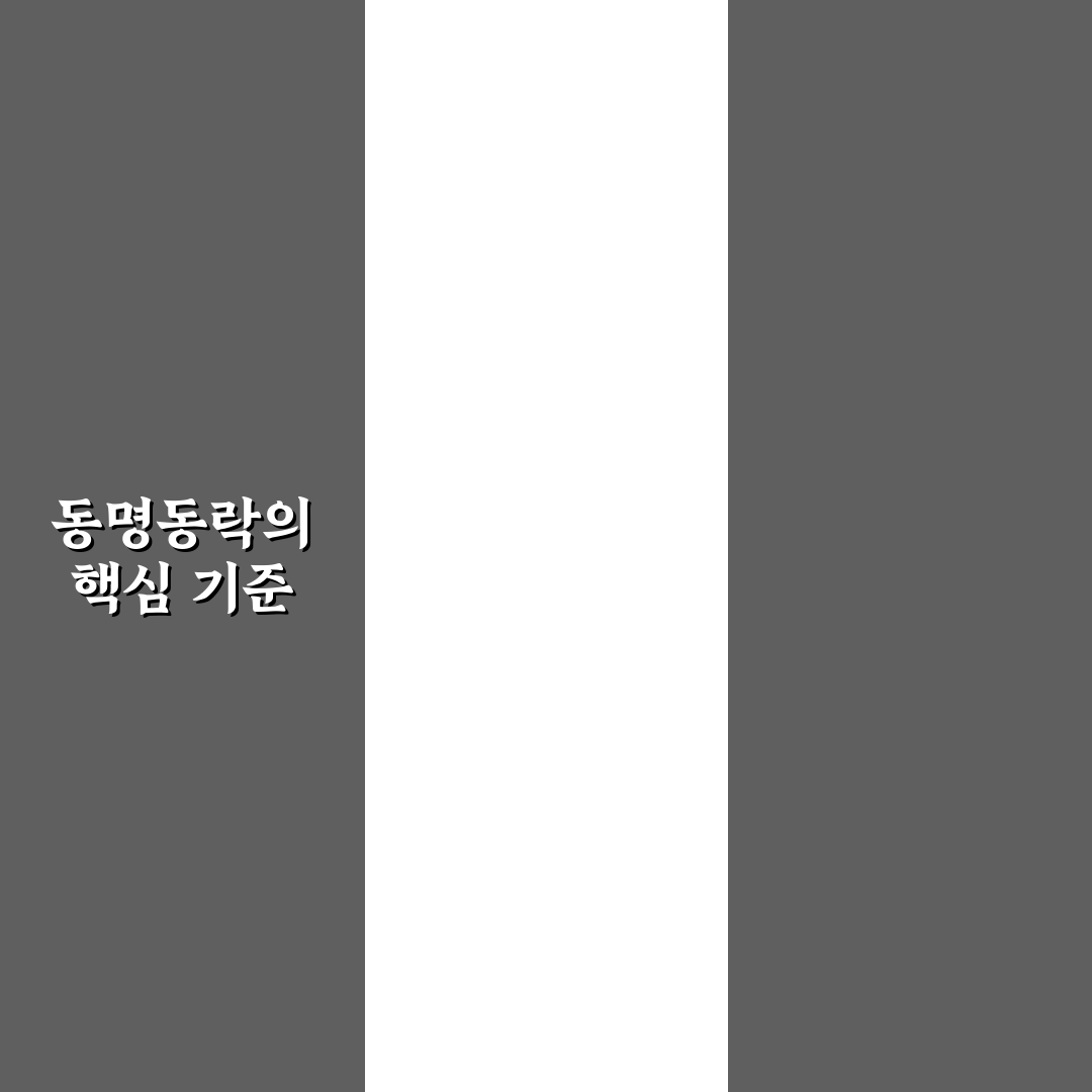 동명동락 비교와 분석을 통한 선택 기준 총정리