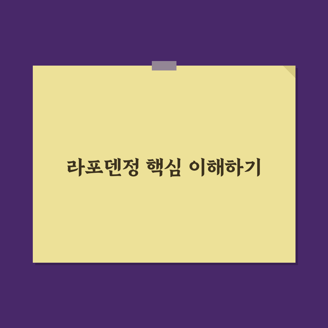 라포덴정 효능과 부작용 비교 및 복용 가이드
