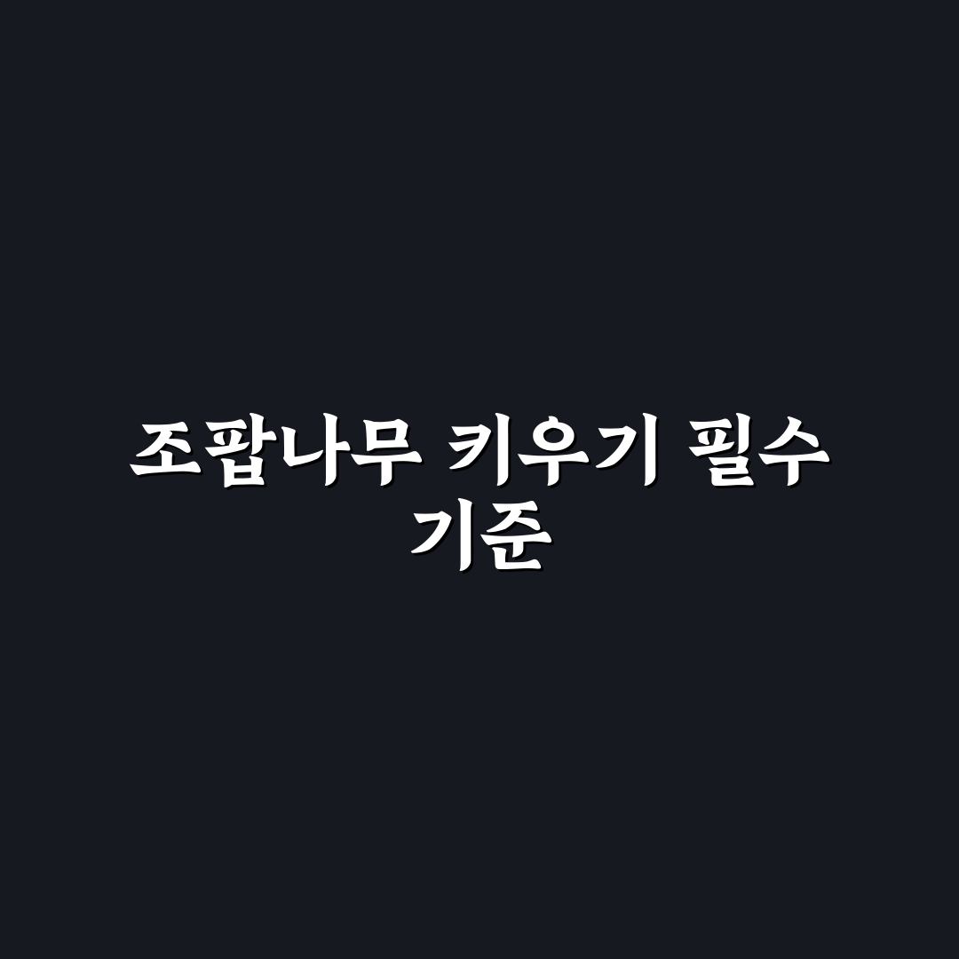 조팝나무 키우기 5가지 기준별 비교와 관리 가이드