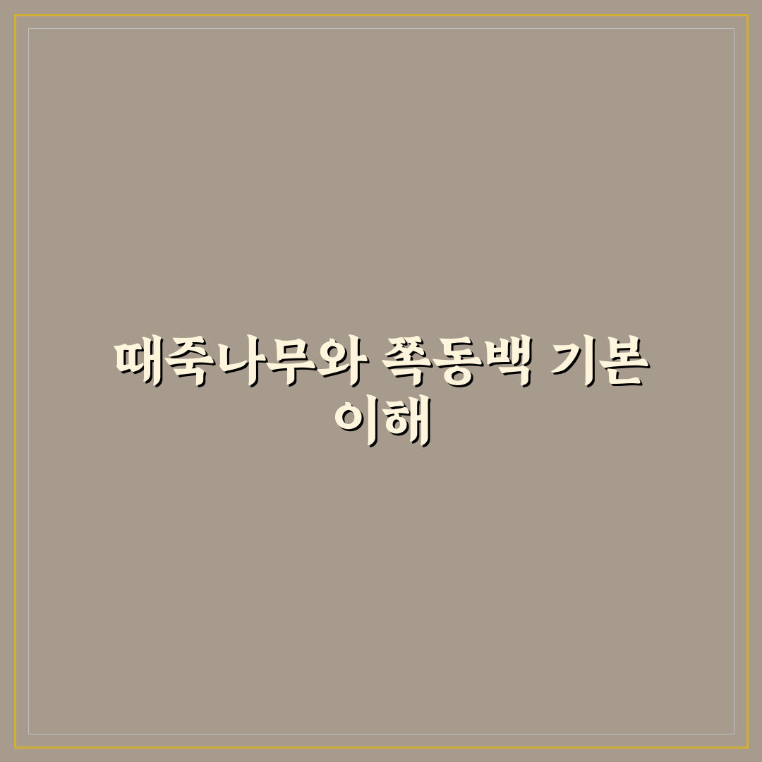 때죽나무 쪽동백 비교와 판단을 위한 5가지 체크포인트