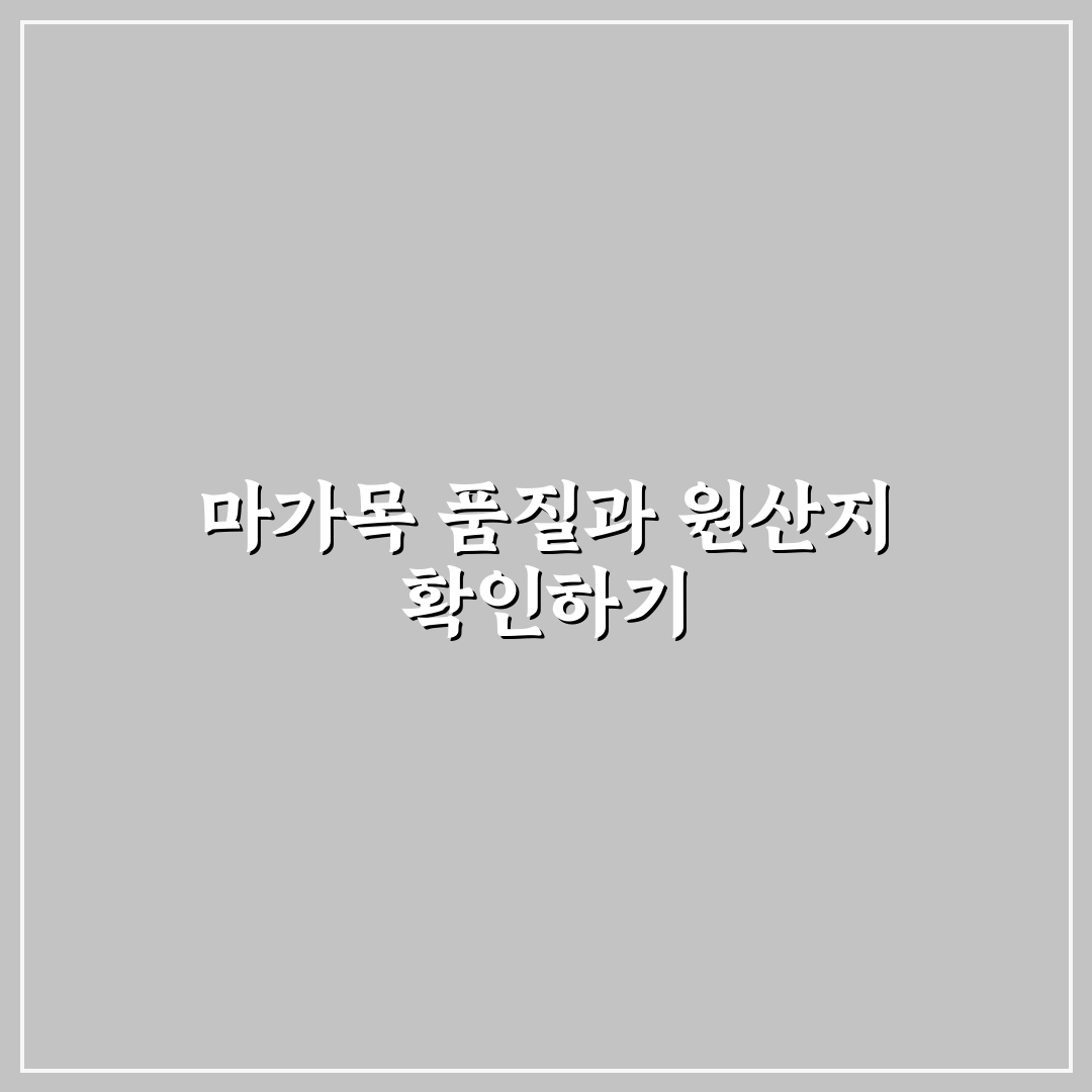 마가목 말린 국산 품질 비교와 선택 가이드 5가지 기준