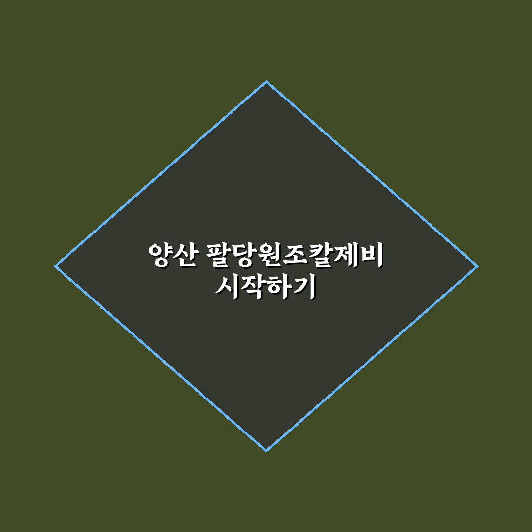 양산 팔당원조칼제비 5가지 기준별 비교 및 분석 가이드