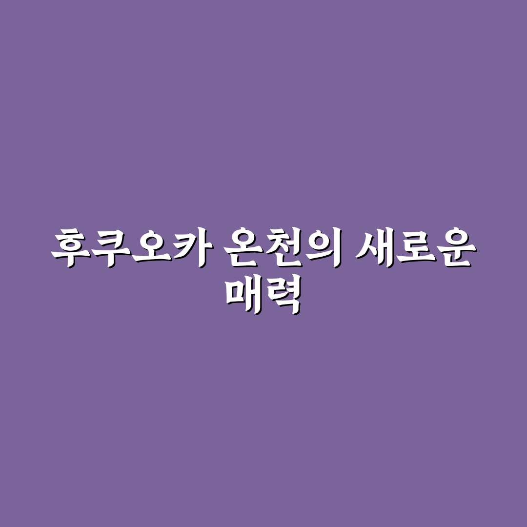 후쿠오카 나미하노유 이용 가이드와 주요 체크포인트 분석