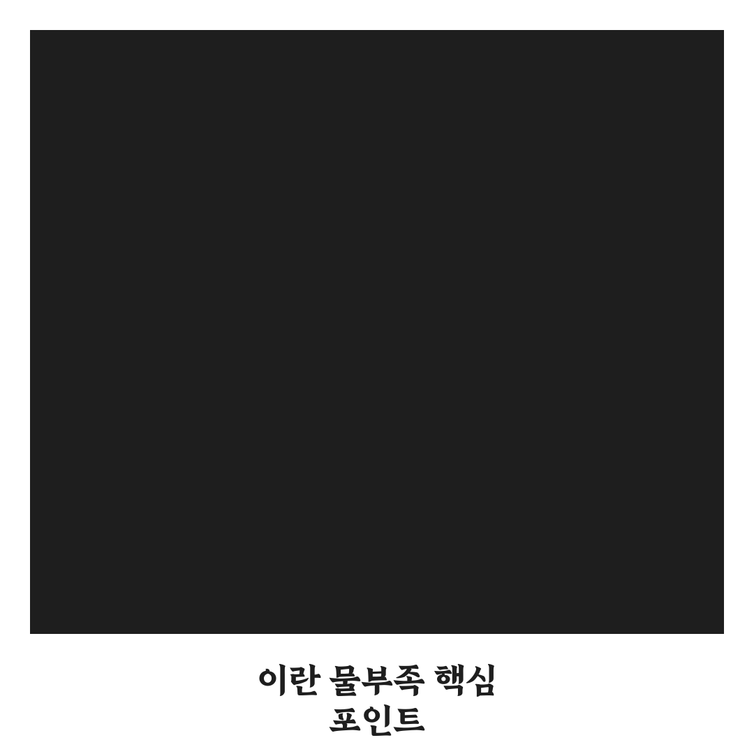이란 물부족 현상 원인과 해결책 5가지 기준 분석