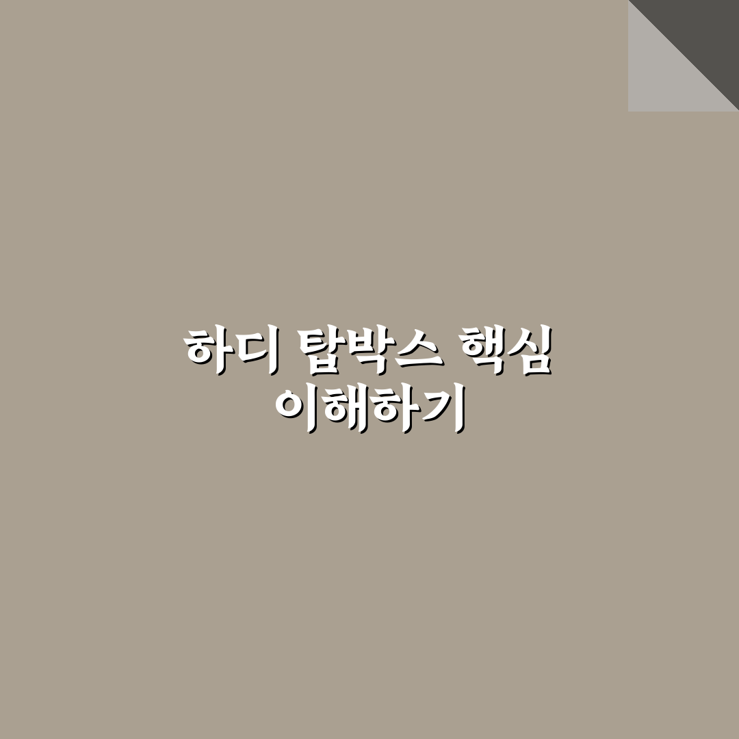 하디 탑박스 선택 가이드와 안전성 비교 5가지 기준